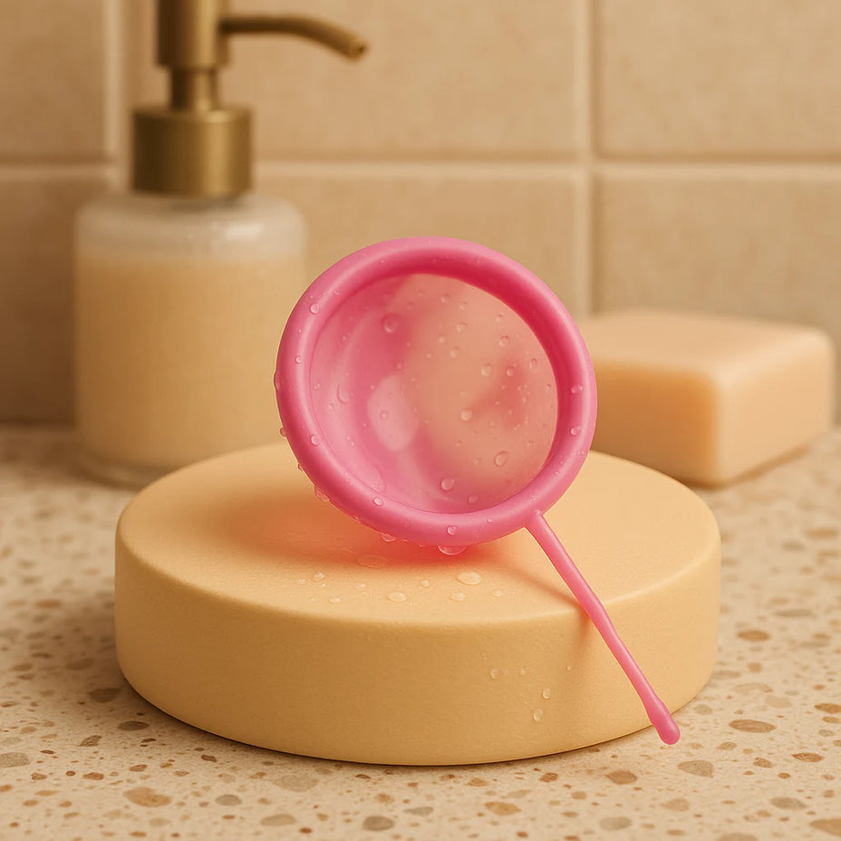 Disco menstrual Lumma após lavagem