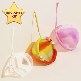 Kit Iniciante - 3 Tamanhos de Discos Menstruais